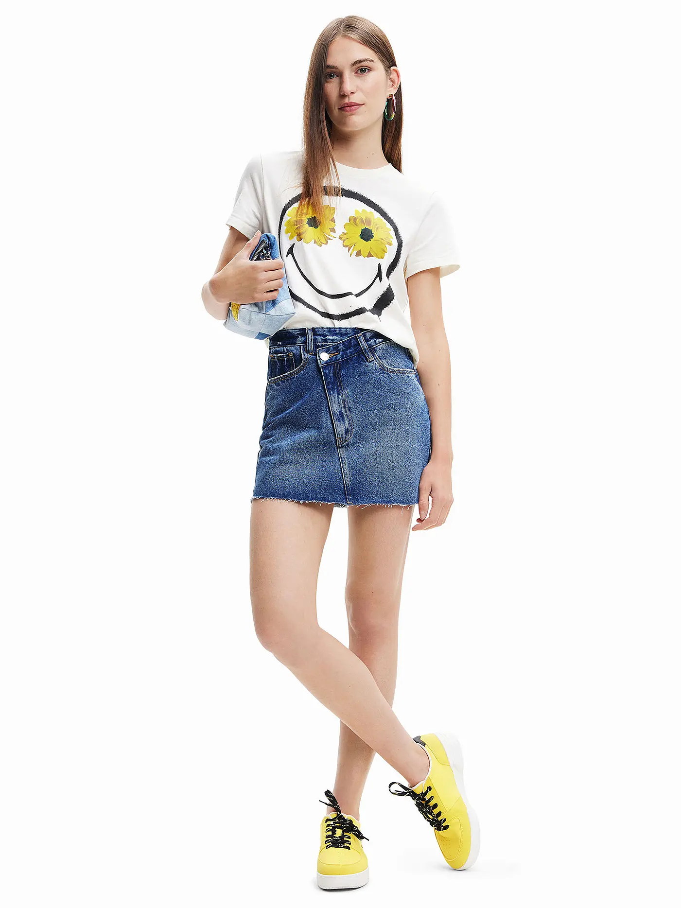 DESIGUAL | T-Shirt SMILEY | weiss